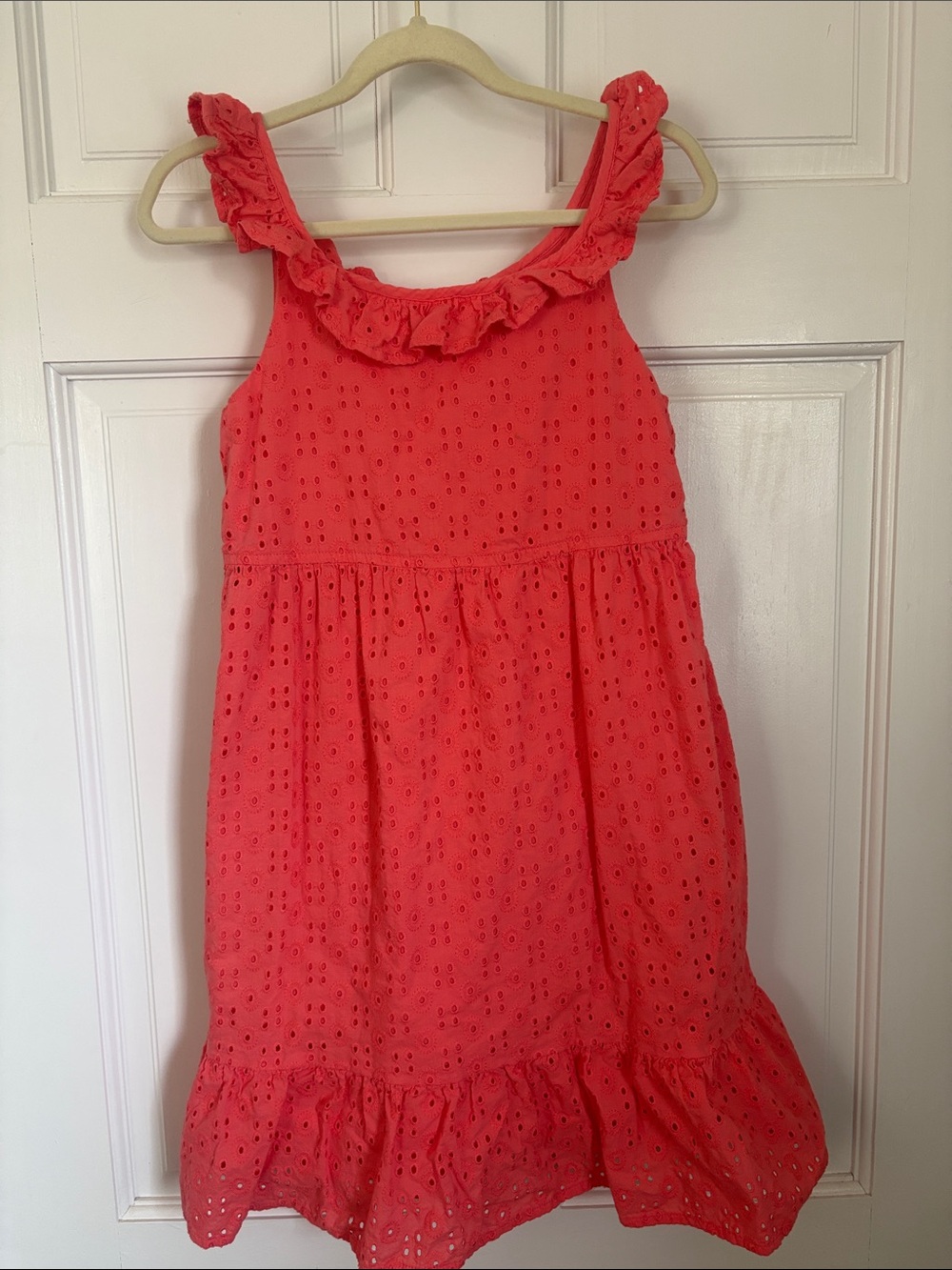 Gymboree Coral Eyelet Ruffle Sundress